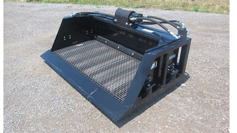 skid steer rock screener|skid steer screener attachments.